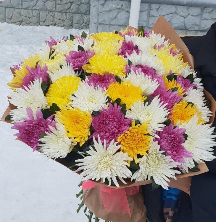 Букет из хризантемы «На каждый день» — доставка цветов Пушкино