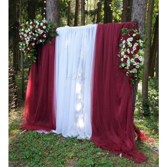 Красное оформление Романтика