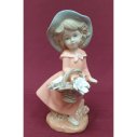 Фигурка девочки с корзиной