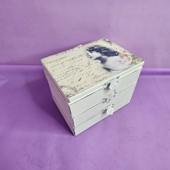 Интерьерный сувенир &laquo;Белая шкатулка для украшений&raquo;