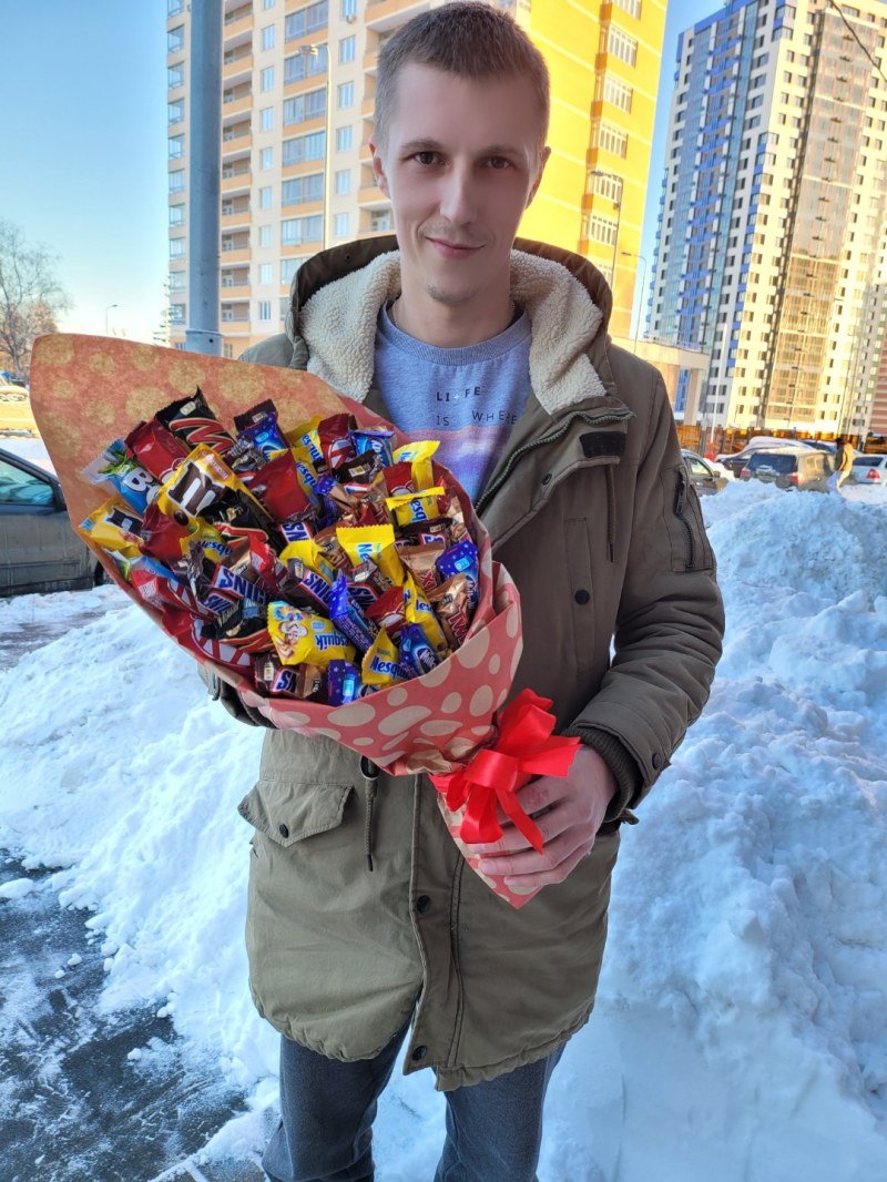 Съедобный букет из шоколадок &laquo;Конфетка&raquo;