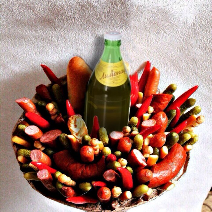Съедобный мясной букет «Мясная лавка» — доставка цветов Пушкино